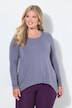 Longsleeve, A-Linie, Zipfelsaum