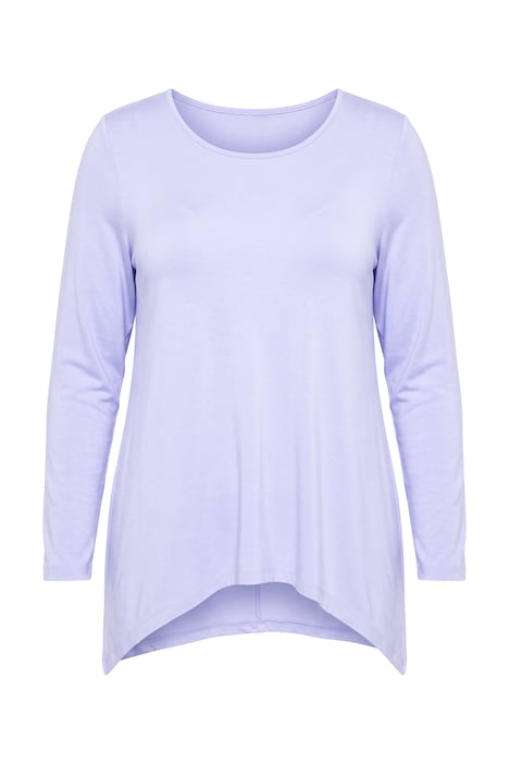 Longsleeve, A-Linie, Zipfelsaum