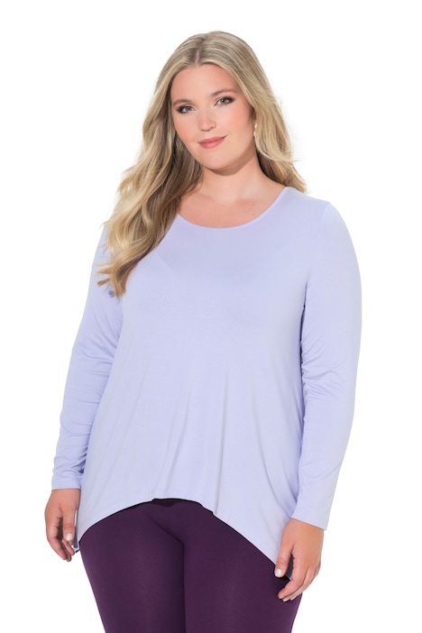 Longsleeve, A-Linie, Zipfelsaum