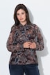 Chiffonbluse, Stehkragen, Schluppe, Langarm