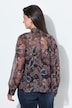 Chiffonbluse, Stehkragen, Schluppe, Langarm