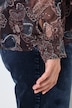 Chiffonbluse, Stehkragen, Schluppe, Langarm