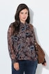 Chiffonbluse, Stehkragen, Schluppe, Langarm