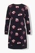 Weihnachts-Sweatkleid, Rundhals, Langarm