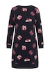 Weihnachts-Sweatkleid, Rundhals, Langarm