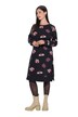 Weihnachts-Sweatkleid, Rundhals, Langarm