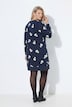 Weihnachts-Sweatkleid, Rundhals, Langarm