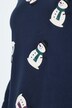 Weihnachts-Sweatkleid, Rundhals, Langarm
