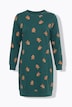 Weihnachts-Sweatkleid, Rundhals, Langarm