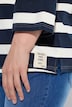 Sweatshirt, Ringel, U-Boot-Ausschnitt, 3/4-Arm
