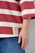 Sweat-shirt à rayures, encolure bateau et manches 3/4
