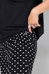 Schlafanzug, Zweiteiler, uni Shirt, Hose mit Dots