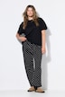 Schlafanzug, Zweiteiler, uni Shirt, Hose mit Dots