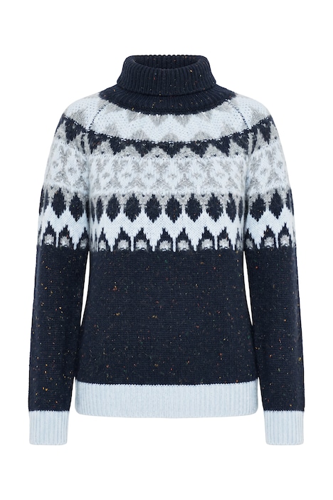 Pullover, Norwegermuster, Rollkragen, Langarm