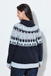 Pullover, Norwegermuster, Rollkragen, Langarm