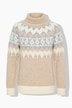 Pullover, Norwegermuster, Rollkragen, Langarm