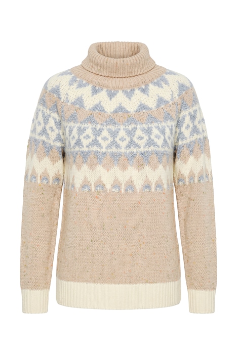 Pullover, Norwegermuster, Rollkragen, Langarm