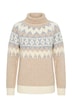 Pullover, Norwegermuster, Rollkragen, Langarm