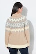 Pullover, Norwegermuster, Rollkragen, Langarm