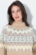 Pullover, Norwegermuster, Rollkragen, Langarm