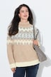 Pullover, Norwegermuster, Rollkragen, Langarm