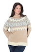 Pullover, Norwegermuster, Rollkragen, Langarm