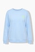 Sweat-shirt avec message fluo, col rond et manches longues