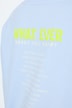 Sweat-shirt avec message fluo, col rond et manches longues