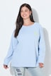 Sweat-shirt avec message fluo, col rond et manches longues