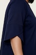 Punto-Sweatjacke, weite A-Linie, Stehkragen, 3/4-Arm