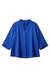 Punto-Sweatjacke, weite A-Linie, Stehkragen, 3/4-Arm