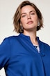 Punto-Sweatjacke, weite A-Linie, Stehkragen, 3/4-Arm