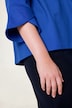 Punto-Sweatjacke, weite A-Linie, Stehkragen, 3/4-Arm