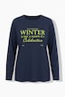 Shirt, Schriftmotiv, Classic, Rundhals, Langarm
