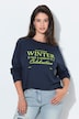 Shirt, Schriftmotiv, Classic, Rundhals, Langarm