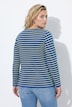 T-shirt rayé, cœur sur le buste, décolleté rond et manches 3/4, coupe Classic Fit