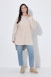 Teddy-Longsweatshirt, Kapuze, Reißverschluss, Langarm