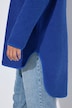 Sweat-shirt long en polaire bouclée, capuche, fermeture à glissière et manches longues