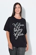 T-Shirt, Glitzerdruck, Rundhals, Halbarm