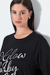 T-Shirt, Glitzerdruck, Rundhals, Halbarm