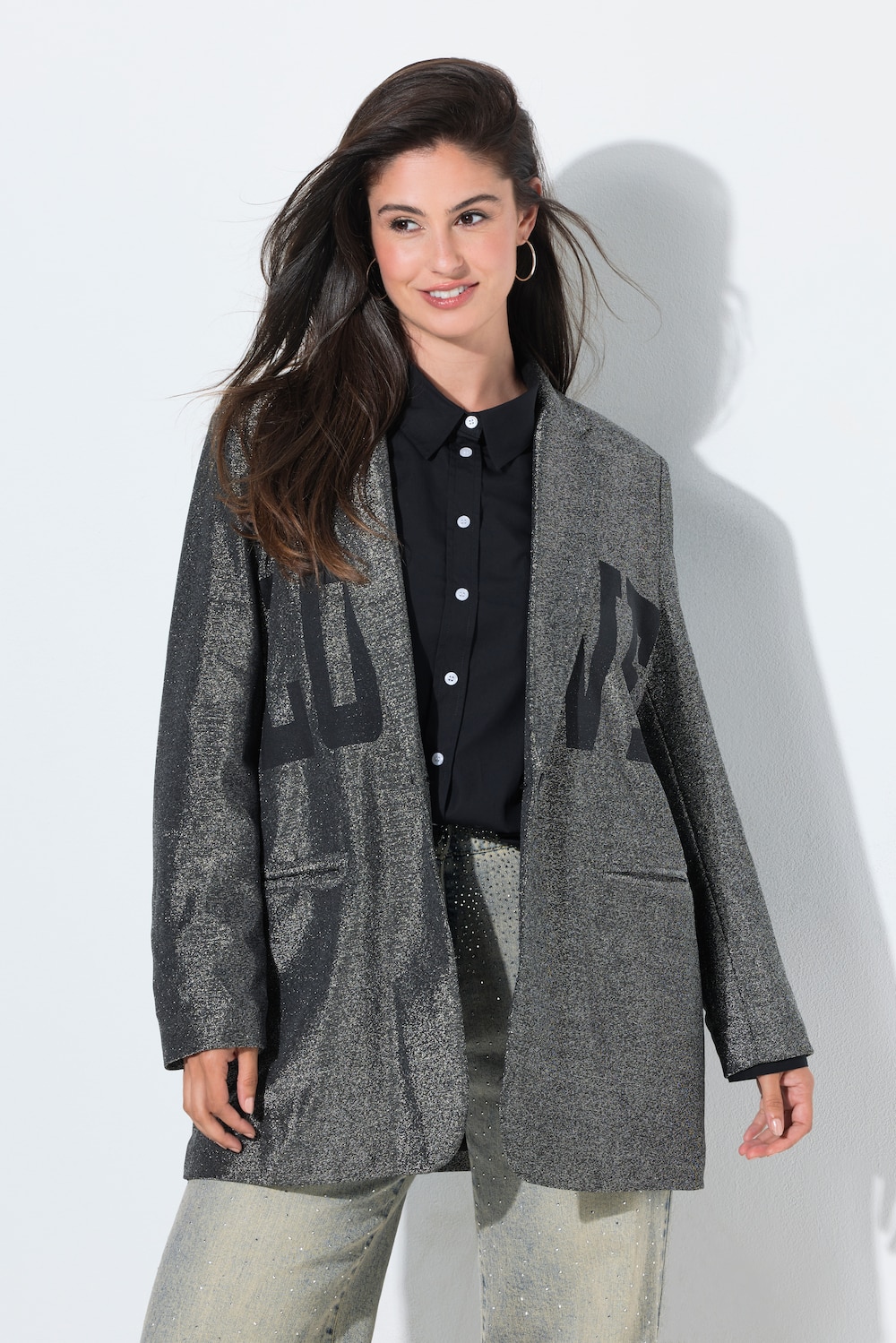 Blazer, Reverskragen, Langarm