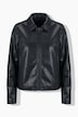 Jacke, Lederoptik, Boxy Fit, Ziernieten, Langarm