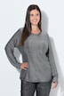 Shirt, Glitzerjersey, Ziersteine, Rundhals, Langarm