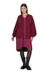 Strickjacke, meliert, Kapuze, Ballon-Langarm
