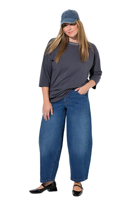Barrel-Jeans, weite Barrel-Passform, 4-Pocket