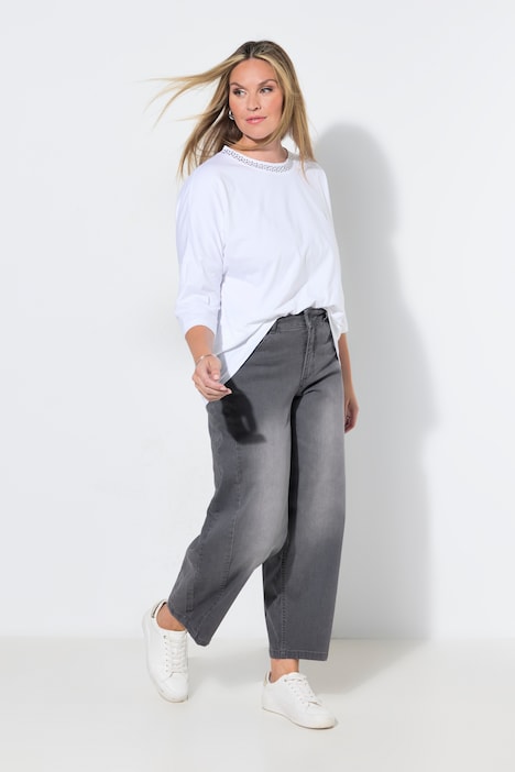 Barrel-Jeans, weite Barrel-Passform, 4-Pocket