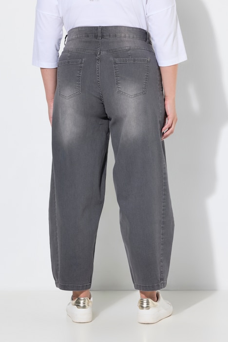 Barrel-Jeans, weite Barrel-Passform, 4-Pocket