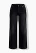 Jeans, weites Bein, Biese, 4-Pocket