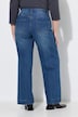 Jeans, weites Bein, Biese, 4-Pocket