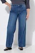 Jeans, weites Bein, Biese, 4-Pocket